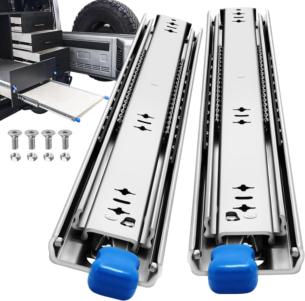 YENUO Locking Heavy Duty Drawer Slides Full Extension 12–40 Inch 250 LB