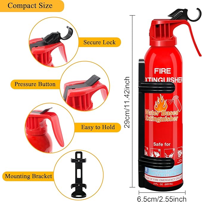 Fire Extinguisher for Home, Portable A, K Class Fire Extinguishers