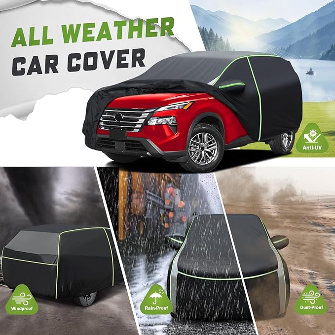 Mixsuper Liner Car Cover for Nissan Rogue 2008-2026, 7 Layers Waterproof All