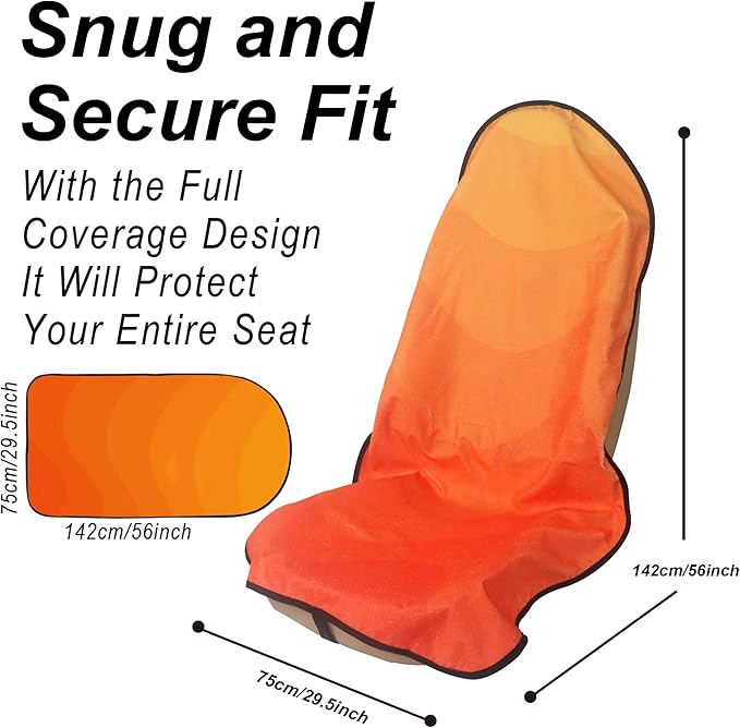 Car Seat Cover Protector Front Seats, (2Pcs)
