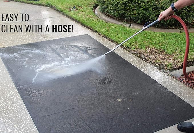 Golf Cart Mat for Garage Floor – Oil Absorbent, Waterproof, Battery Acid