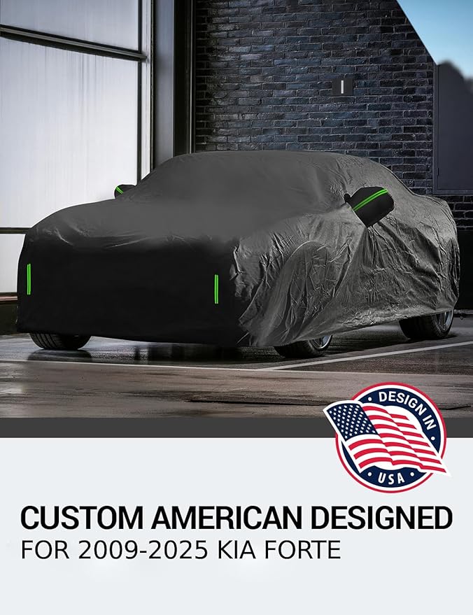 Proadsy 2025 Upgrade Car Cover for 2009-2024 2025 Kia Forte, Waterproof All