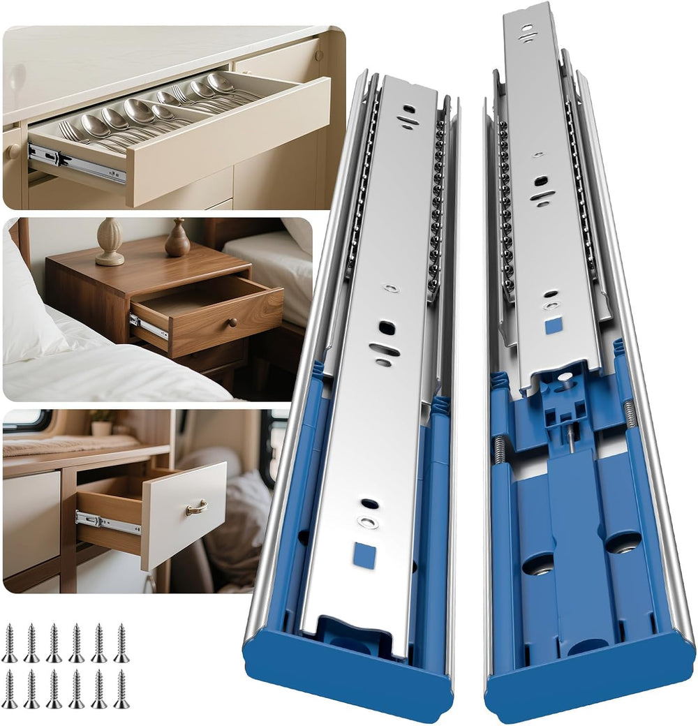 Goldenwarm 10 Pairs Soft Close Drawer Slides 20 Inch Heavy Duty Runners