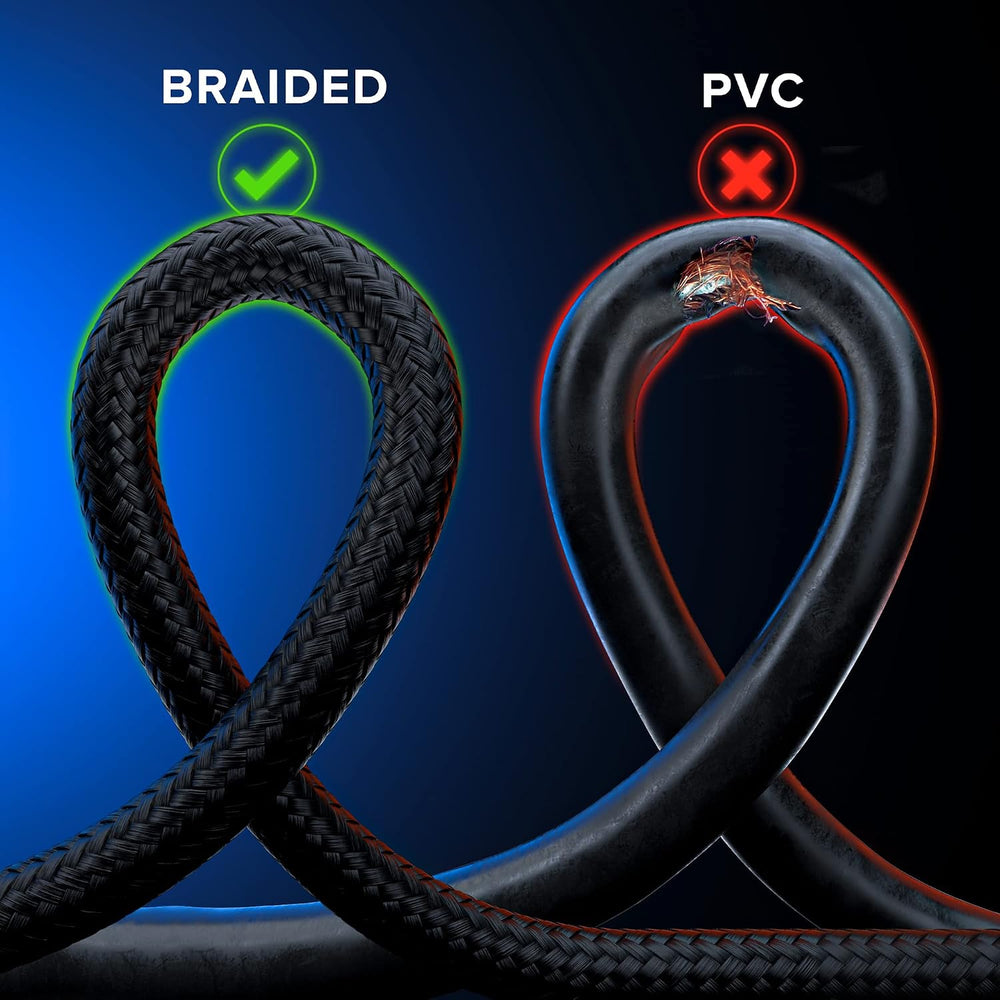Maximm HDMI Cable 12ft 10-Pack, 4K 60Hz, Braided, 18Gbps, HDMI 2.0