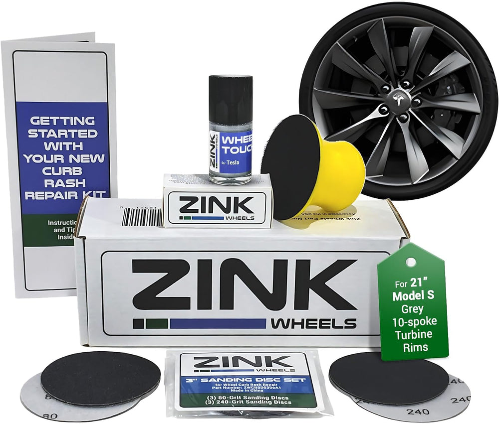 Premium Tesla Wheel Curb Rash Repair Kit
