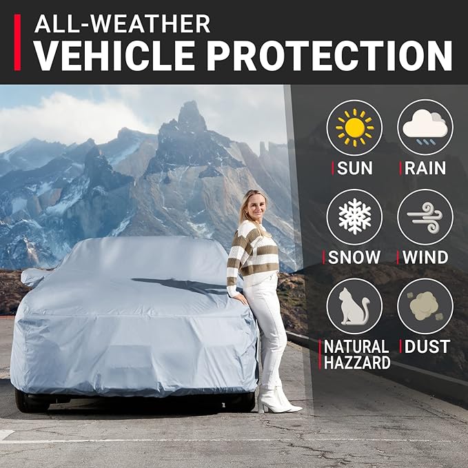 iCarCover Premium Car Cover for 1986-1991 Buick Lesabre Heavy Duty Waterproof
