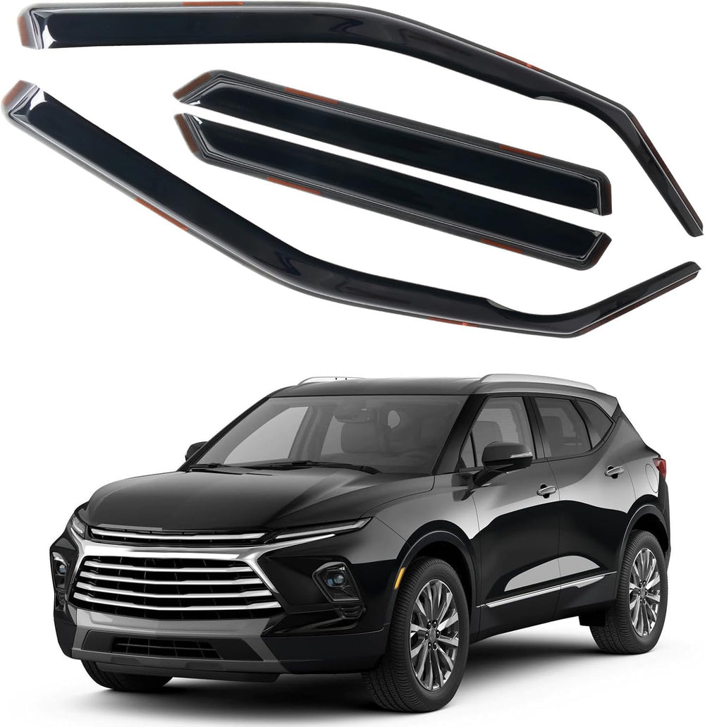 in Channel Rain Guards Fit for Chevrolet Chevy Blazer 2019 2020 2021 2022 202...
