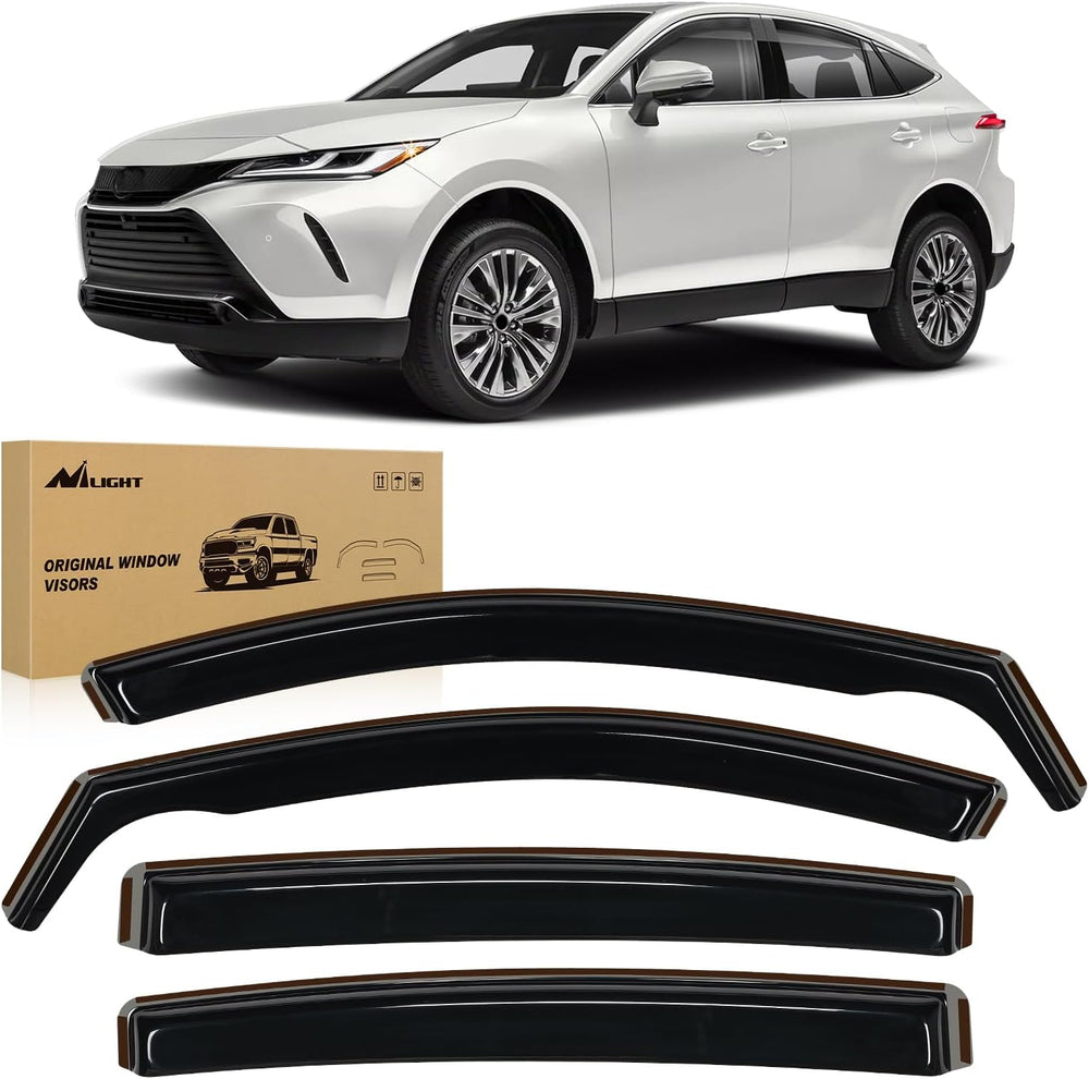 Nilight Vent Window Visors for Toyota Venza 2021 2022 2023 2024 2025, (4PCS)