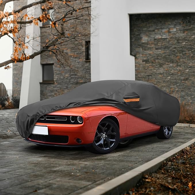 MORNYRAY Compatible with Dodge Challenger, Car Cover Outdoor Waterproof Sun