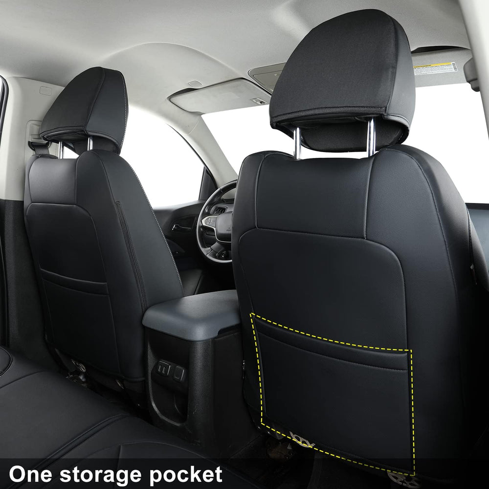 LUCKYMAN CLUB Chevy Colorado Seat Covers, fit for 2015-2022 Colorado Crew Cab...