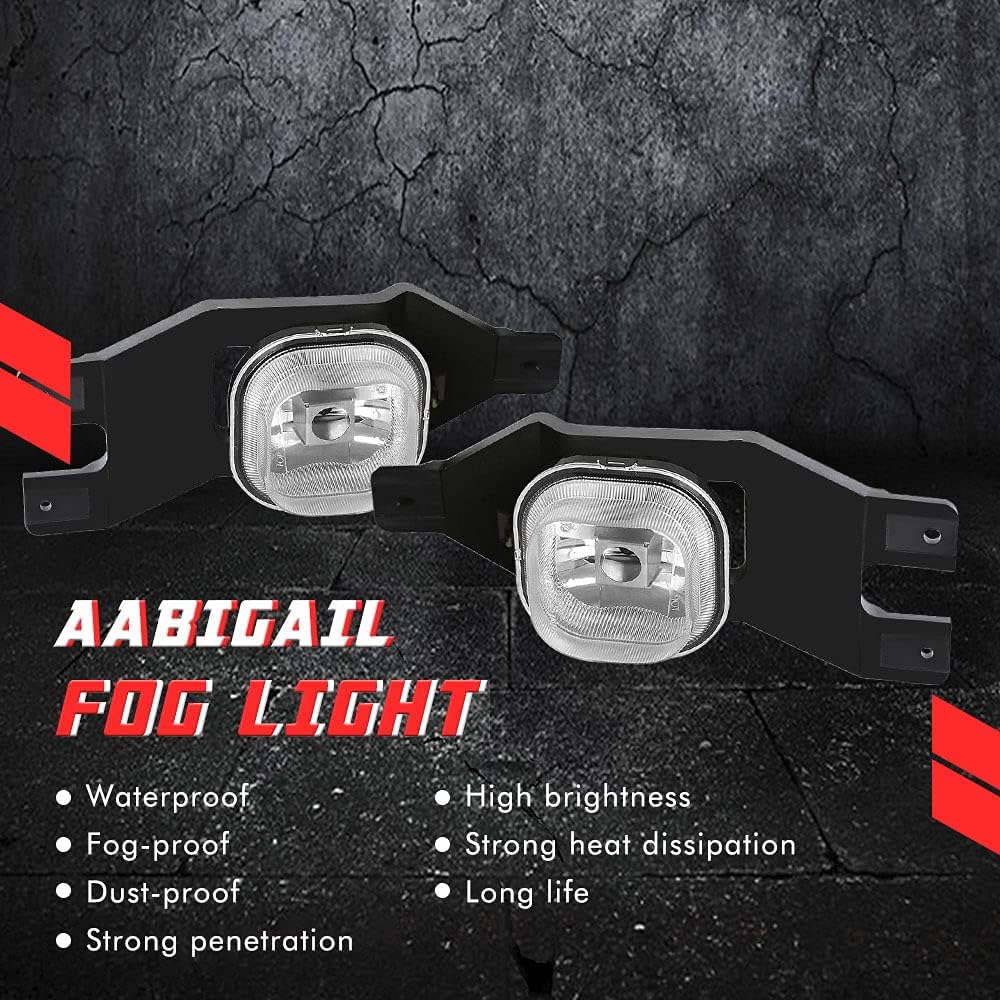 Driving Fog Lights Lamps Replacement for 1999-2004 Ford F250 350 450 550(Supe...