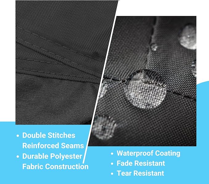 Deluxe Motorcycle Cover, Waterproof All Weather Outdoor Protection Universal