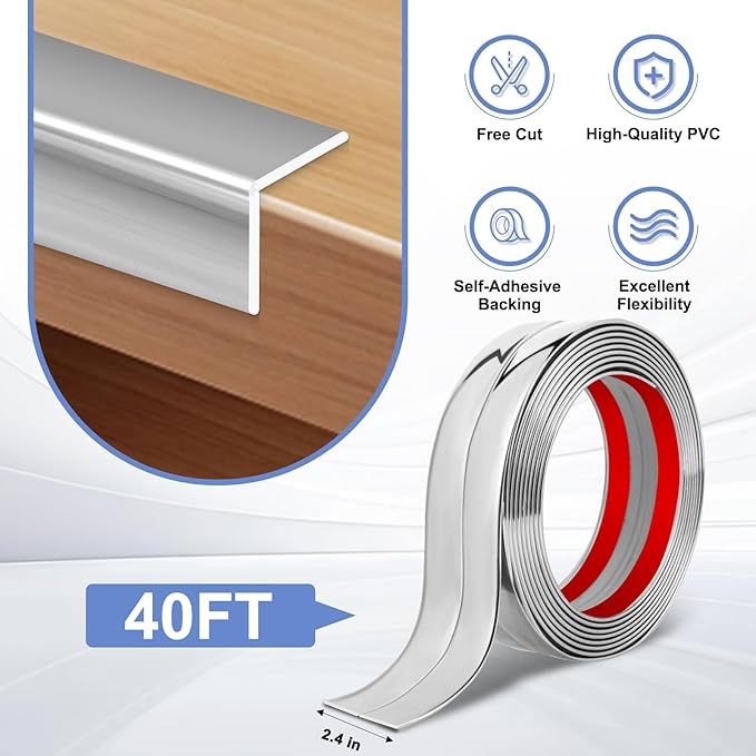 Wall Corner Protector Moulding Trim Peel and Stick Wall Corner Guards Trim