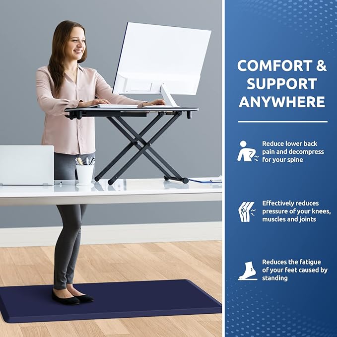 KitchenClouds Kitchen Mat Cushioned Anti Fatigue Kitchen Rug 17.3"x39"