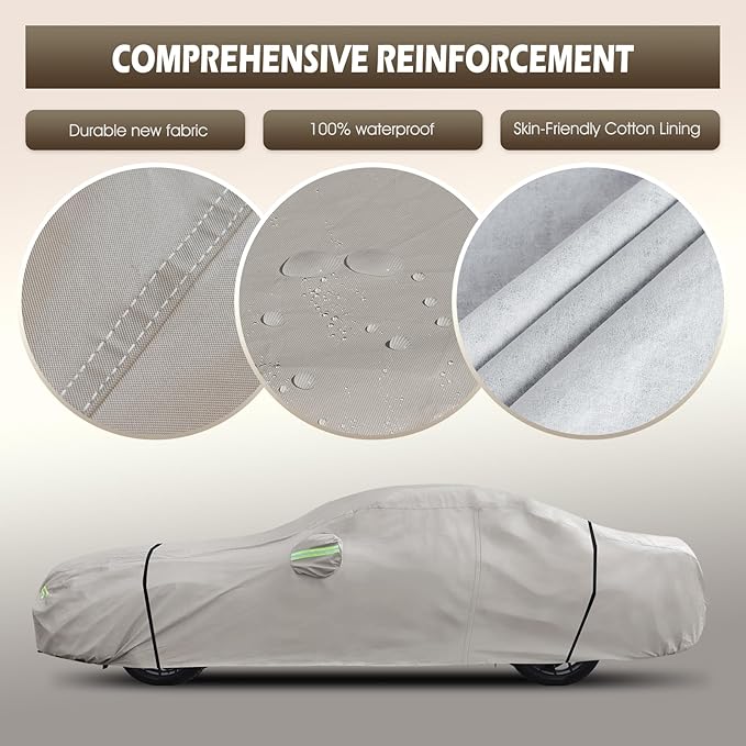 Migaven 6 Layers Car Cover Custom Fit