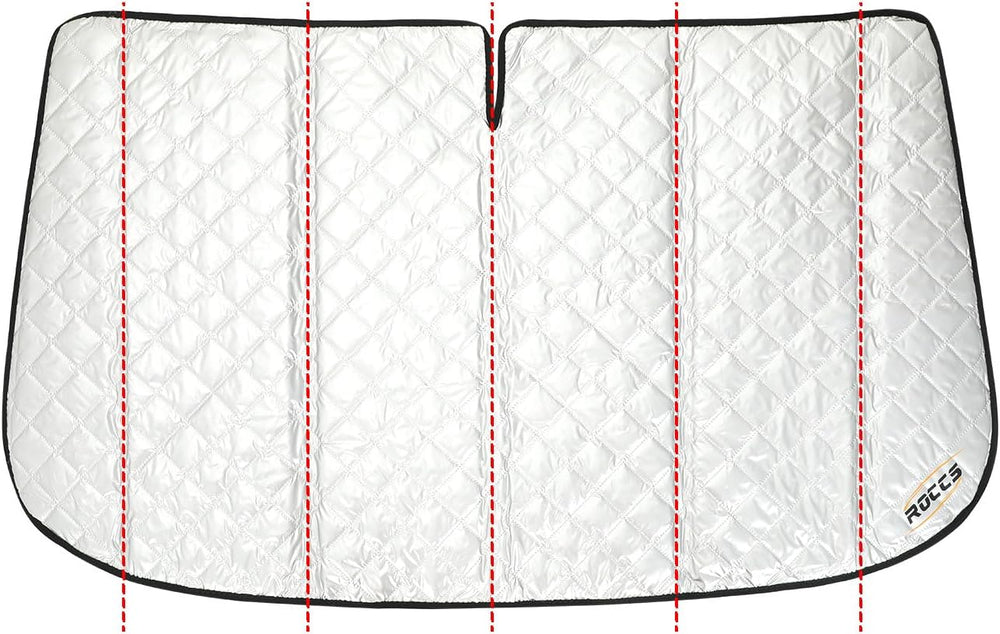 ROCCS Thickest Windshield Sun Shade fit for 2014-2026 Dodge RAM ProMaster Ful...