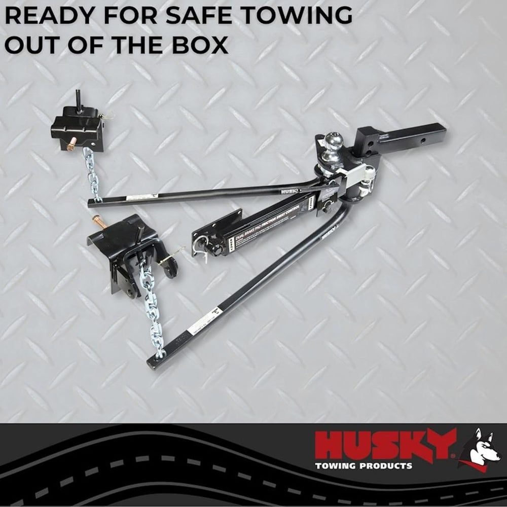 HUSKY TOWING 31997 800LB Weight Distribution Hitch with Sway Control and 2.32...