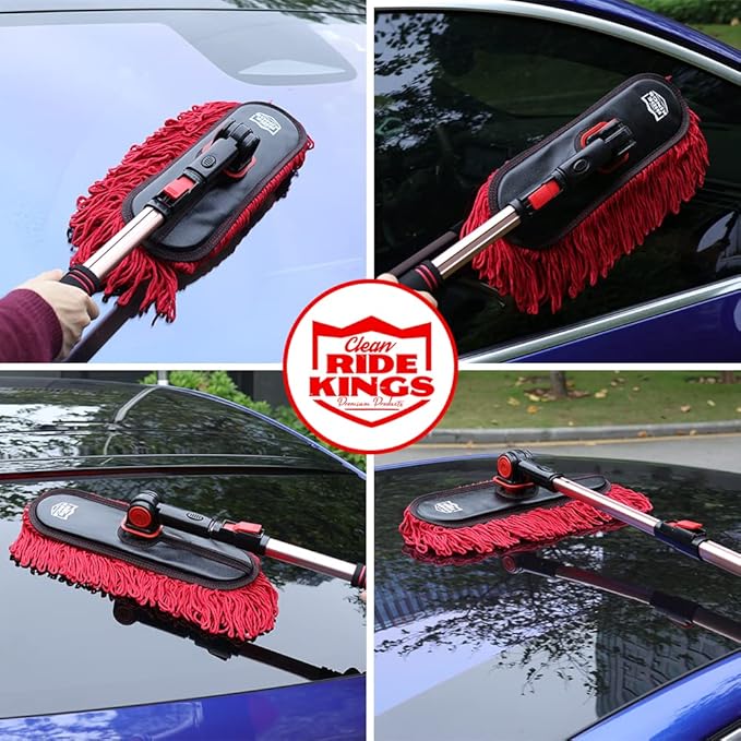 Car Duster Exterior Scratch Free, Car Dusters Extendable Handle Cleaning (3 Pcs)