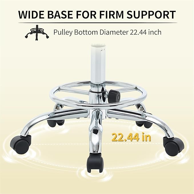 Rolling Massage Chair, Height Adjustable Salon Stool