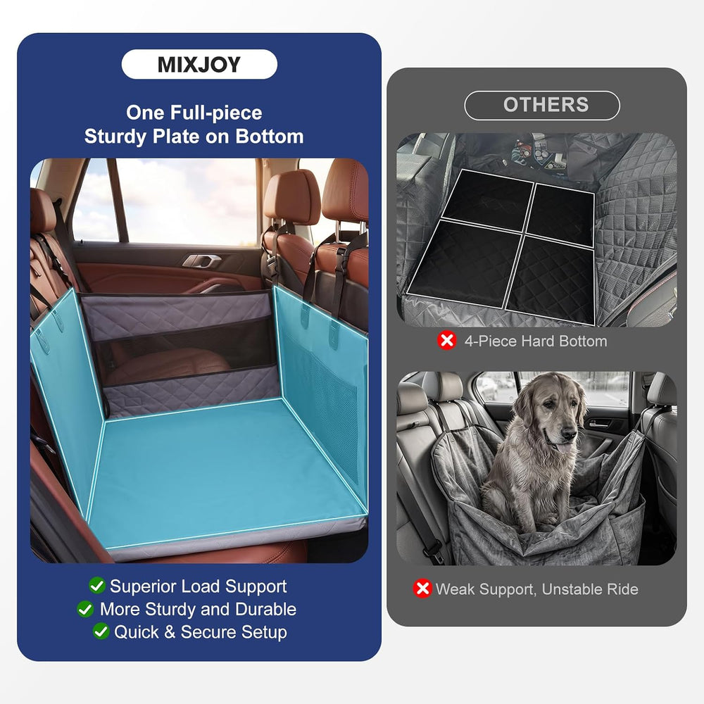 MIXJOY Dog Car Seat for Large Medium Dogs, Back Seat Extender for Pets, Water...