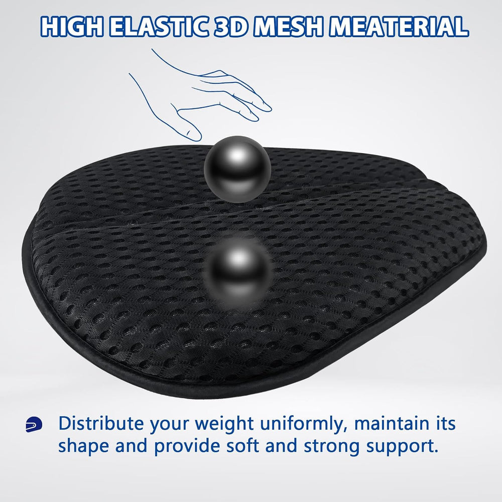 AEROiVi Airflow Pro Motorcycle Seat Pad – Ultra-Breathable 3D Mesh & Quic...