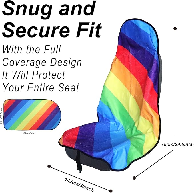 Car Seat Cover Protector Front Seats, (2Pcs)