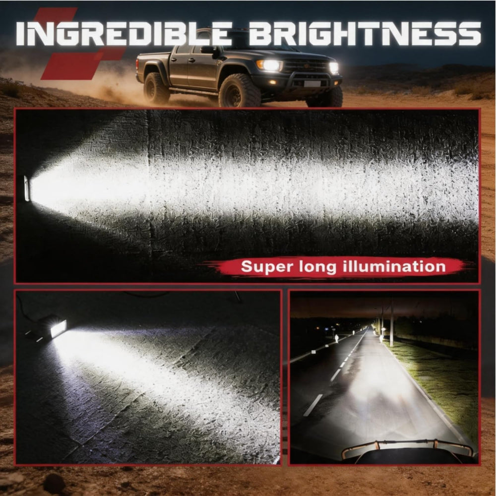 3 Inch LED Pod Lights, 2-Pack 100W CREE LED Cubes Offroad Ditch Lights