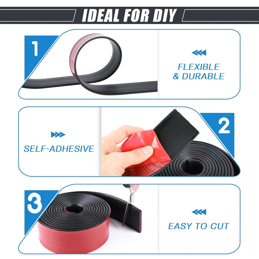 Neoprene Rubber Strips Self Adhesive Sheets, Rolls & Strips with Adhesive...