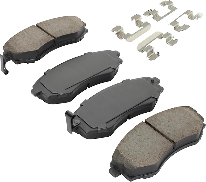 Premium Semi-Metallic Front Brake Pads Compatible