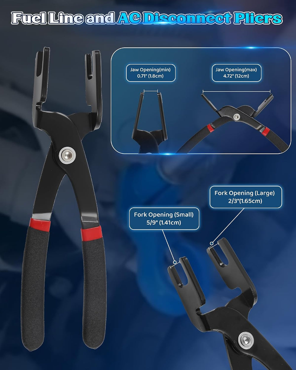 45PCS Fuel Line Disconnect Tool Set Compatible with Ford
