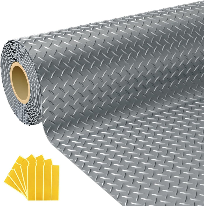 7.5x25 FT Garage Floor Mat, 2.8mm Thickened Flooring Roll (20Pcs)