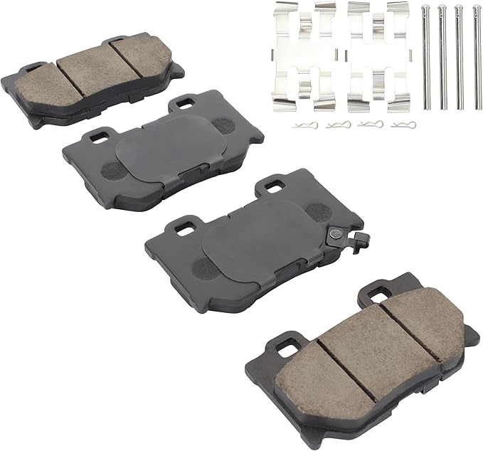 Premium Ceramic Rear Brake Pads Compatible