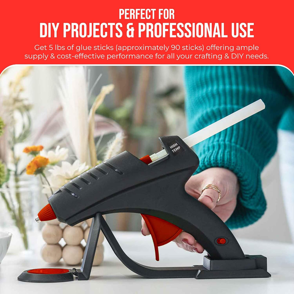 Full Size Hot Melt Glue Sticks for Glue Gun - Bulk 10in Black Glue Sticks - G...