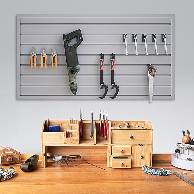 NeatiEase 2 x 4ft Slatwall Panel Wall Storage Systems, Slat Wall Paneling