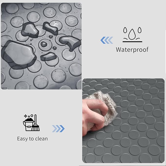 Premium Garage Floor Mat, Commercial Grade Heavy Duty Parking Mat (2Rolls)