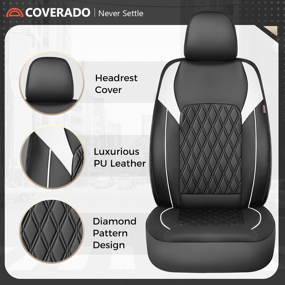 Coverado Automotive Seat Covers, Car Seat Covers Full Set, Car Seat Cover, Wa...