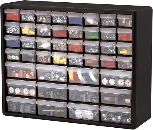 Akro-Mils 44-Drawer Plastic Drawer Storage Cabinet (Pack of 2)