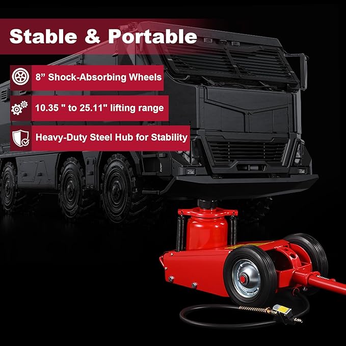 Stark USA Heavy Duty 35-Ton Air Hydraulic Floor Jack