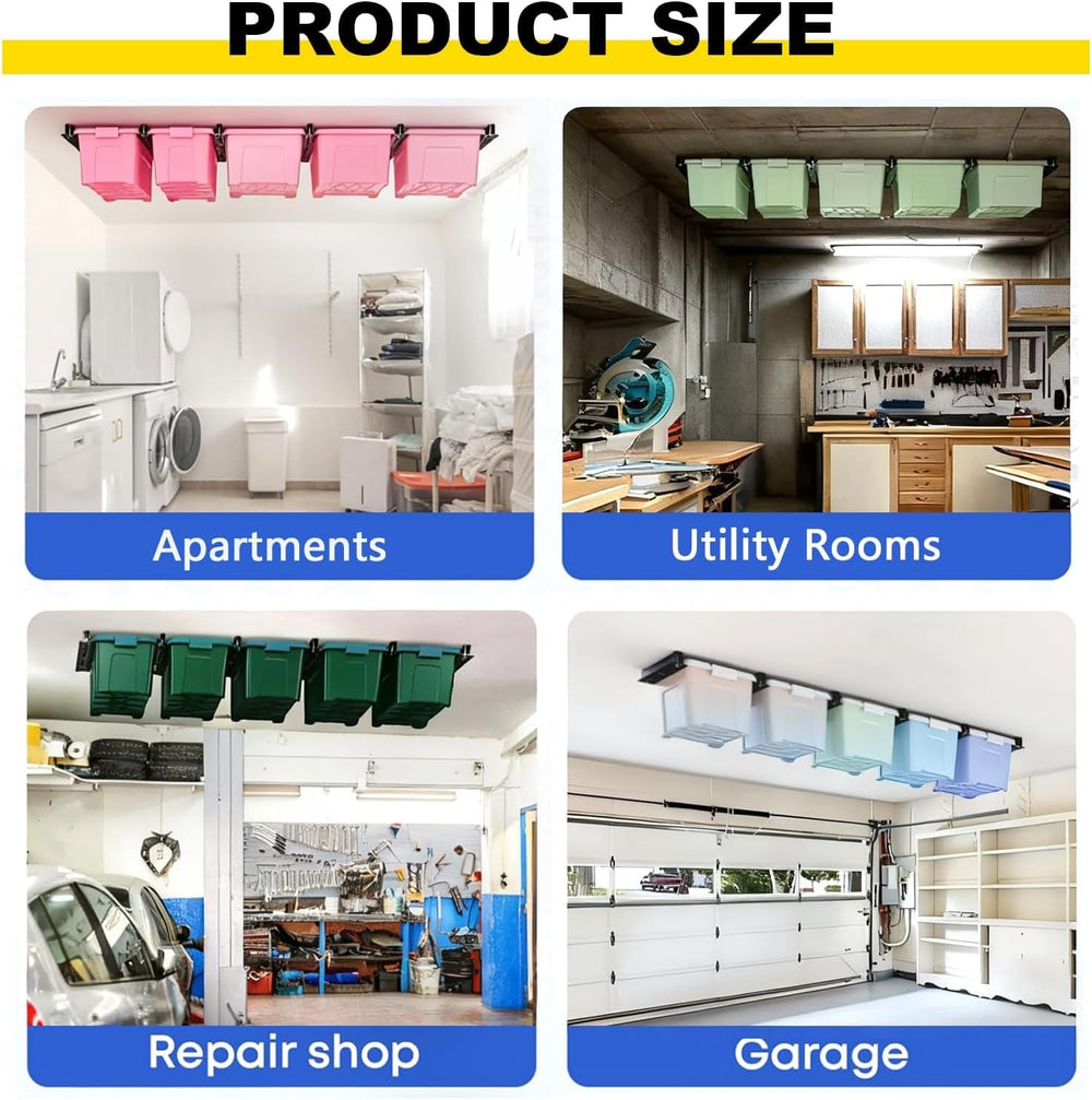 8 Pack Overhead Garage Storage Racks, Heavy Duty Ceiling Storage Rack