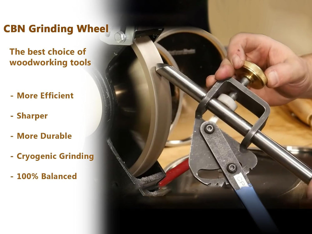 CBN 4 in 1 Grinding Wheel, 8" Dia x 1.25" Wide x 5/8" Bore for...