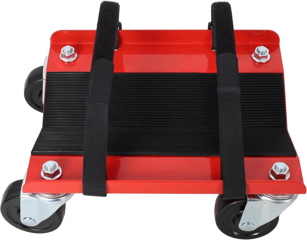 Snowmobile Dolly Heavy Duty V-Slide with 2.5" Swivel Casters & Rubbe...