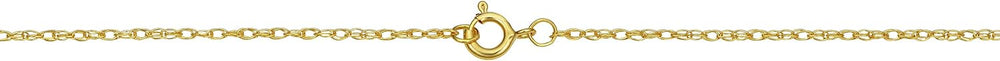 Kooljewelry Solid 14K Yellow Gold Rope Chain Necklace for Women