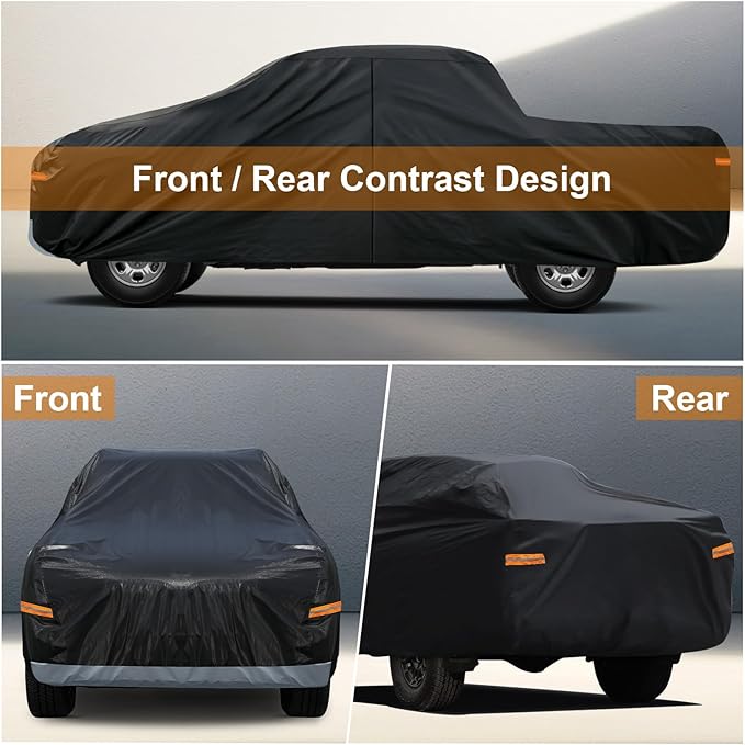 Kayme Truck Cover Custom Fit Dodge Ram 1500 Quad Cab Short Bed. Full Exterior