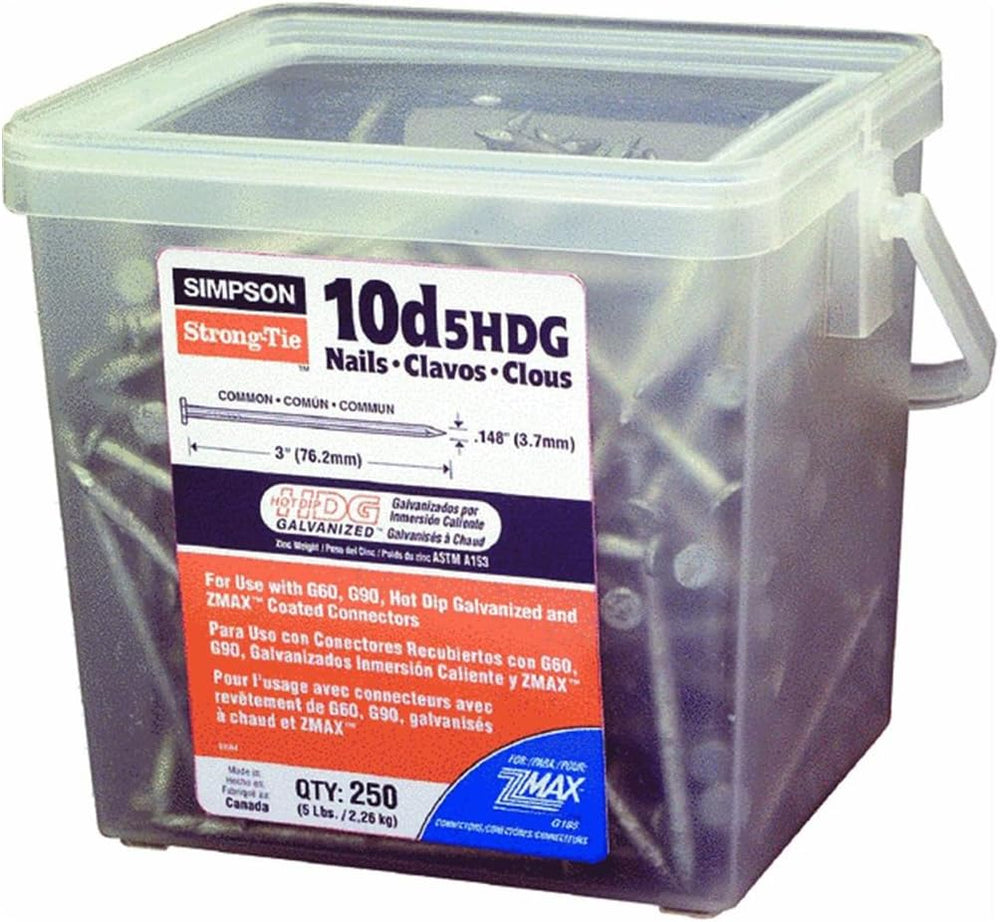 Simpson Strong-Tie 10D5HDG Structural Connector Nails - 3 in x .148 in Hot-Di...