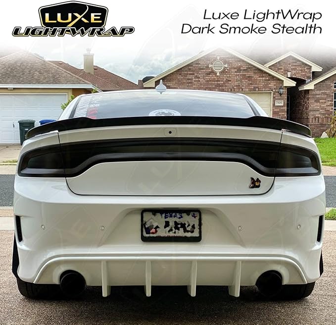 Luxe LightWrap Dark Smoke Stealth Universal Headlight Tail Light Tint Kit