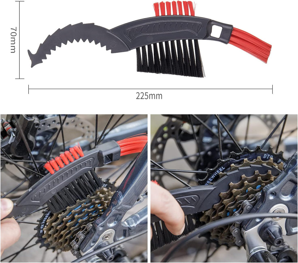 Bike Cleaning Kit Including Bicycle Chain Scrubber, Bike Cleaner Brush Tool