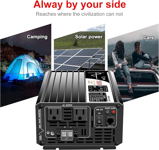Xijia 1500W 48v to 120v Pure sine Wave 60HZ Solar Inverter