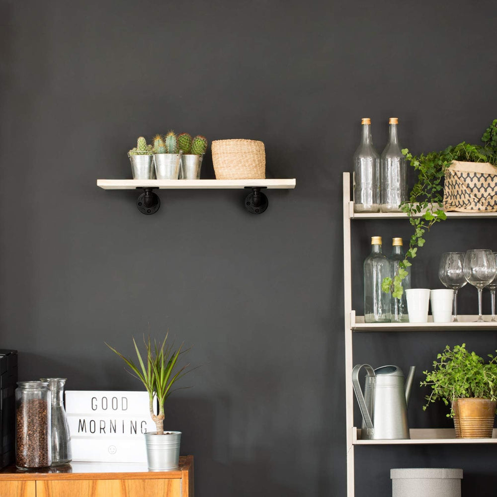 1/2" Pipe Shelf Bracket，Wall Mounted Floating Shelf Bracket, Steam Punk ...