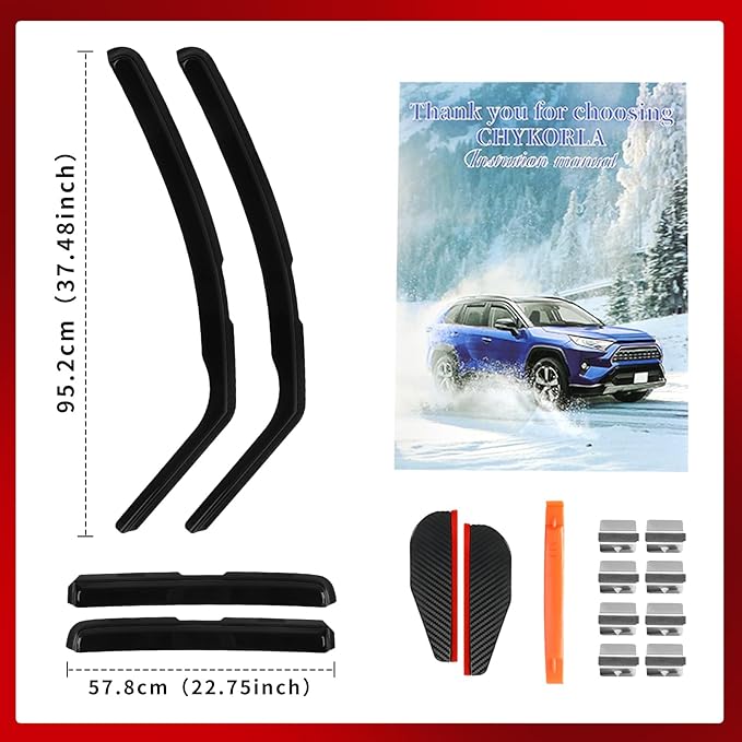 in Channel Rain Guards Fit for Buick Encore 2013-2023/Chevrolet Trax 2014 201...