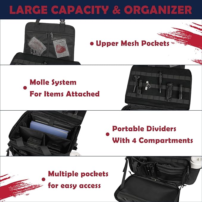 Patrol Bag Law Enforcement, Police Gear Car Front Seat Vehicle Organizer Bags